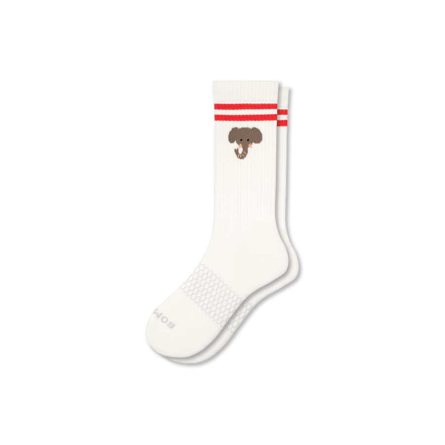 Men’s Safari Stripe Calf Socks - Smooth Step