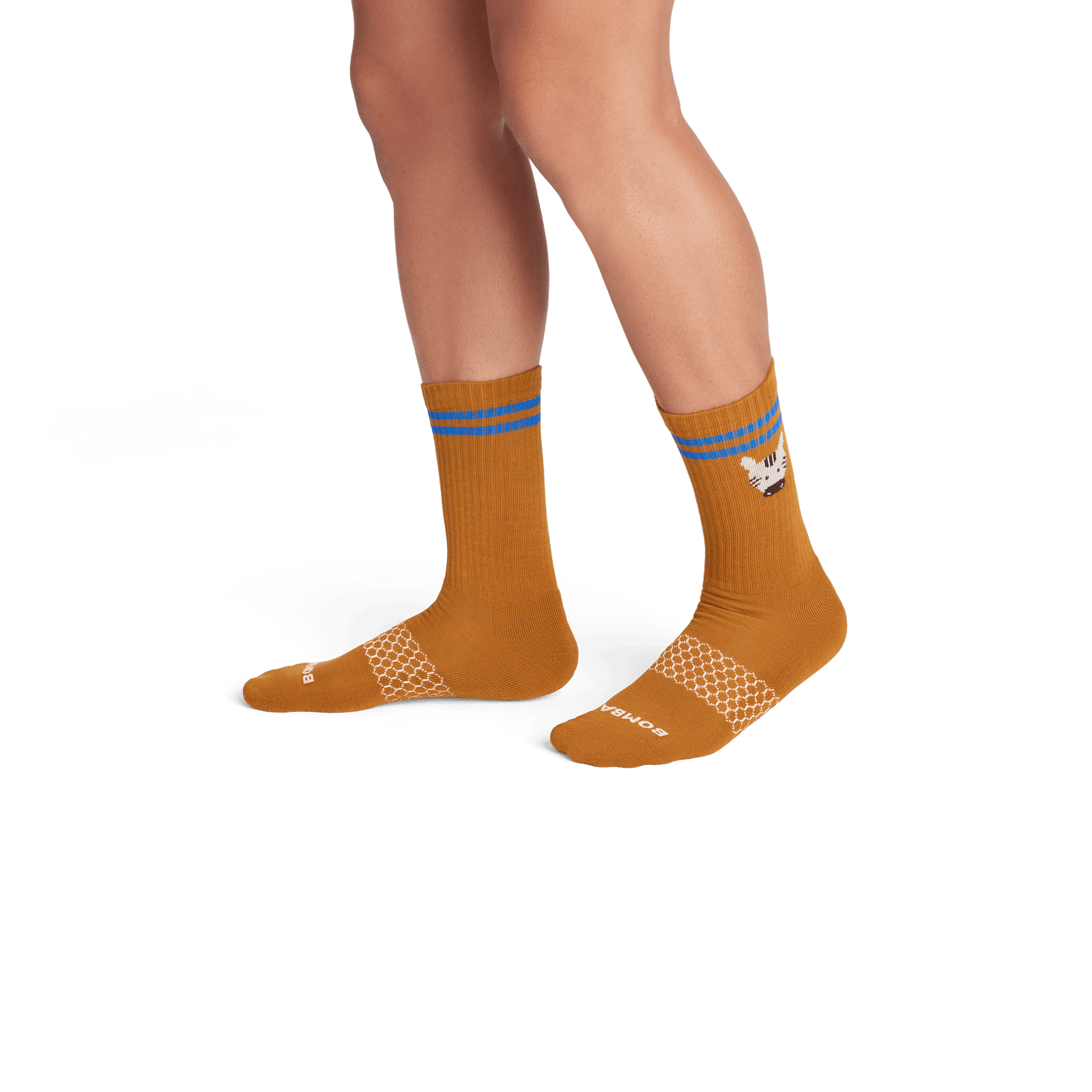 Safari Stripe Calf Socks - Sienna MO2 [7821]