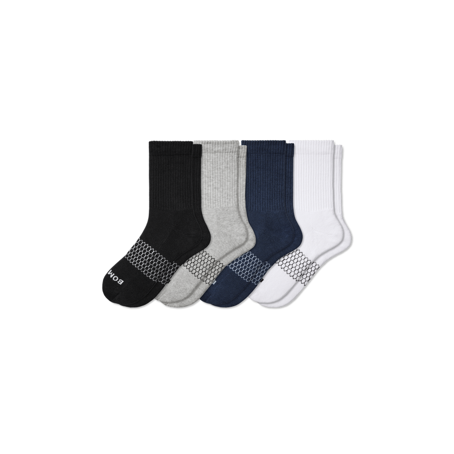 Men's Solids Half Calf Sock 4-Pack - Modern Weekend Fit