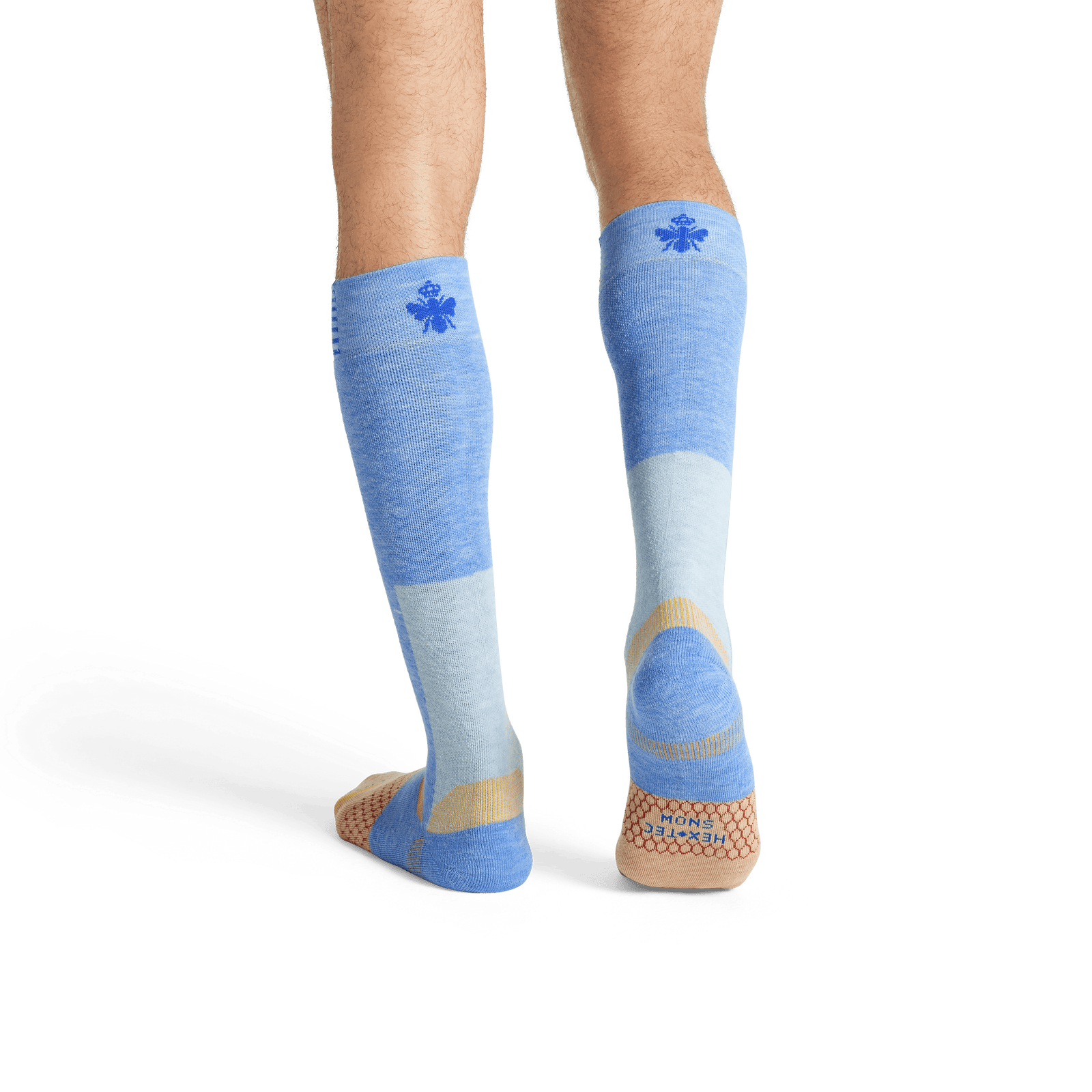 Full-Cushion Merino Wool Ski & Snowboard Socks Blue Crush MO2 [8083]