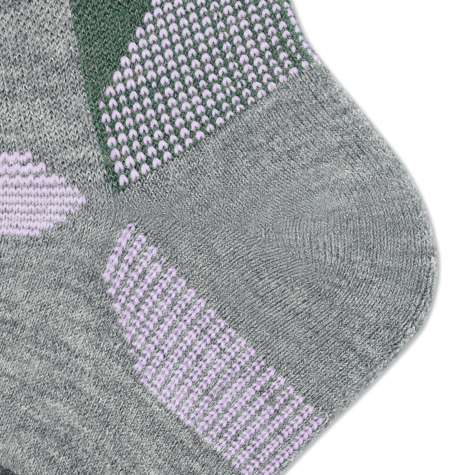 Full-Cushion Merino Wool Ski & Snowboard Socks Medium Grey Detail [8083]