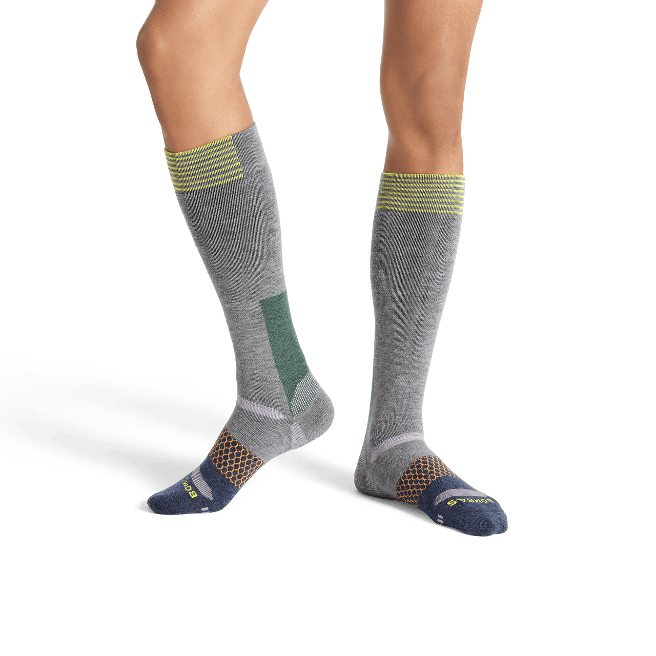 Full-Cushion Merino Wool Ski & Snowboard Socks Medium Grey MO1 [8083]