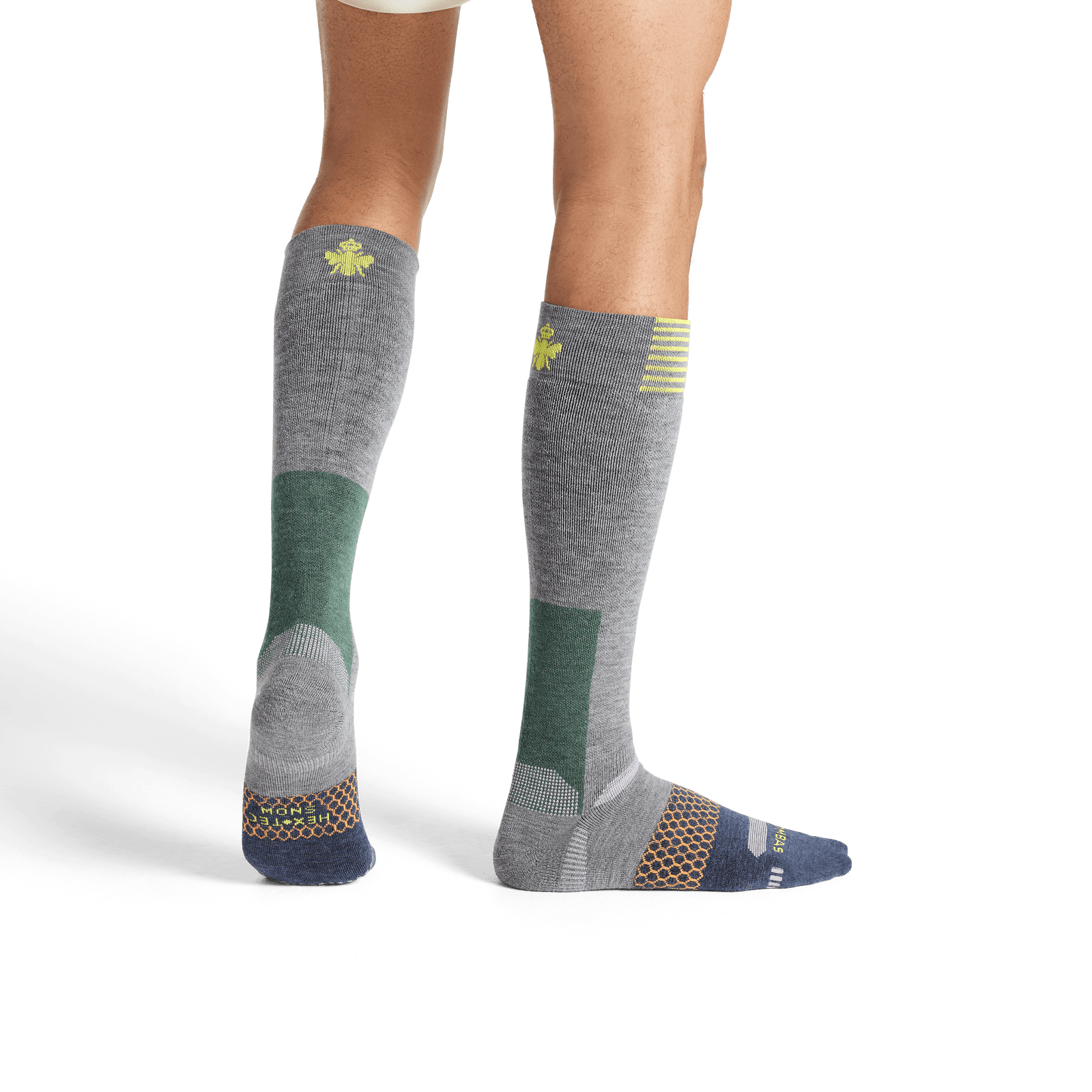 Full-Cushion Merino Wool Ski & Snowboard Socks Medium Grey MO2 [8083]