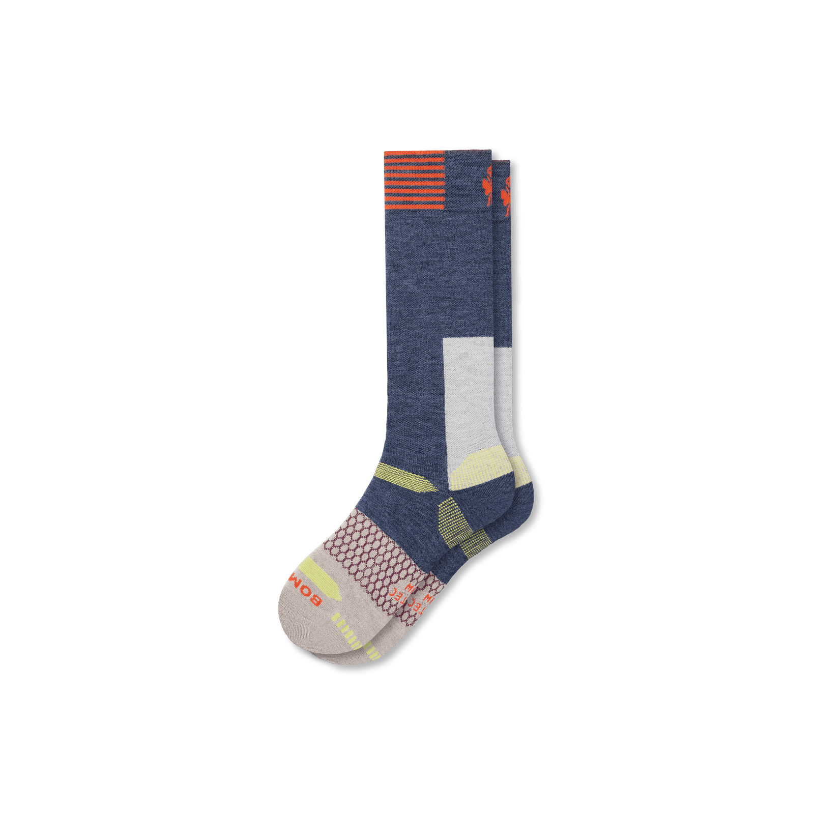 Full-Cushion Merino Wool Ski & Snowboard Socks Varsity Navy L [8083]