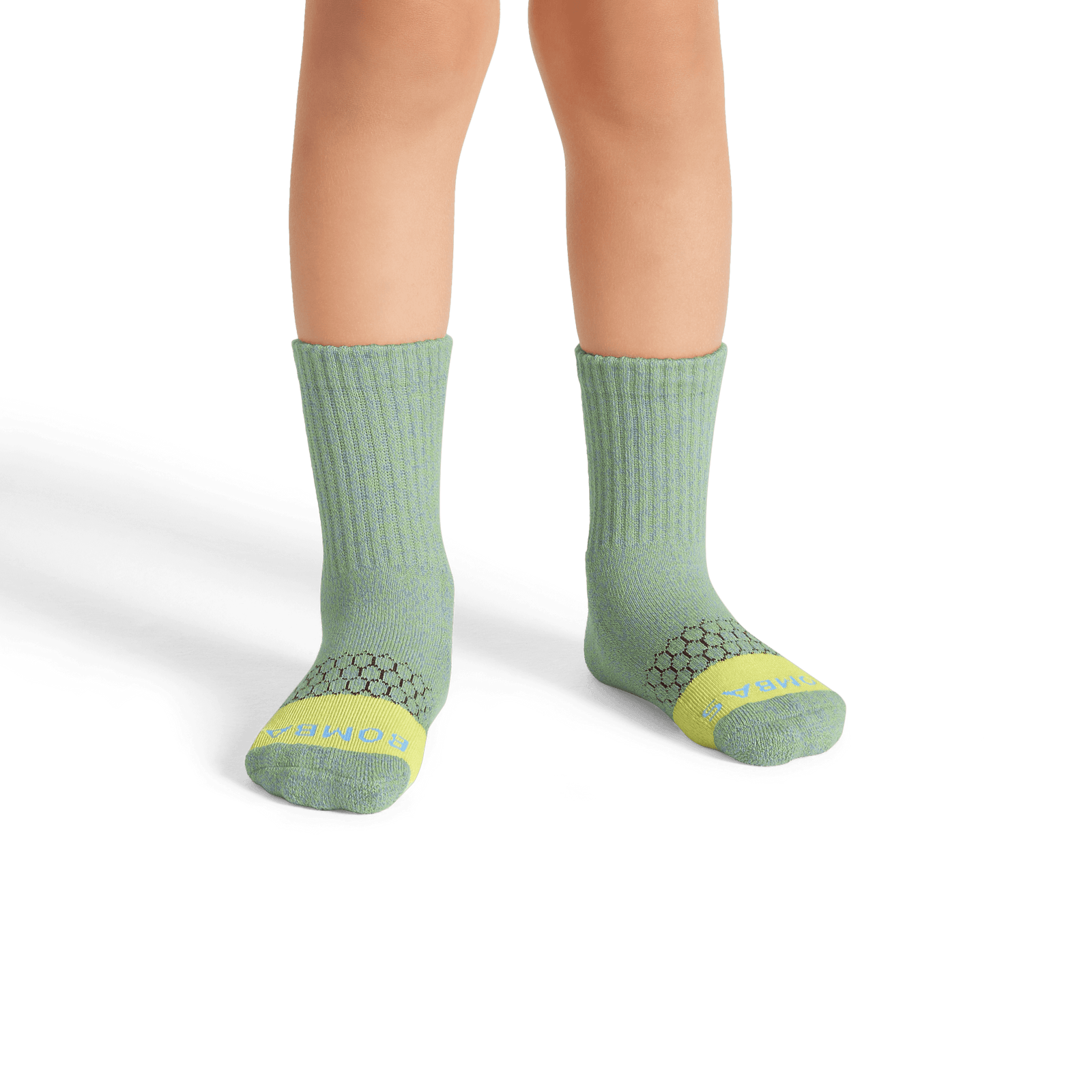 Marl Calf Socks - Chalk Blue / Green Chartreuse JO1 [8105]