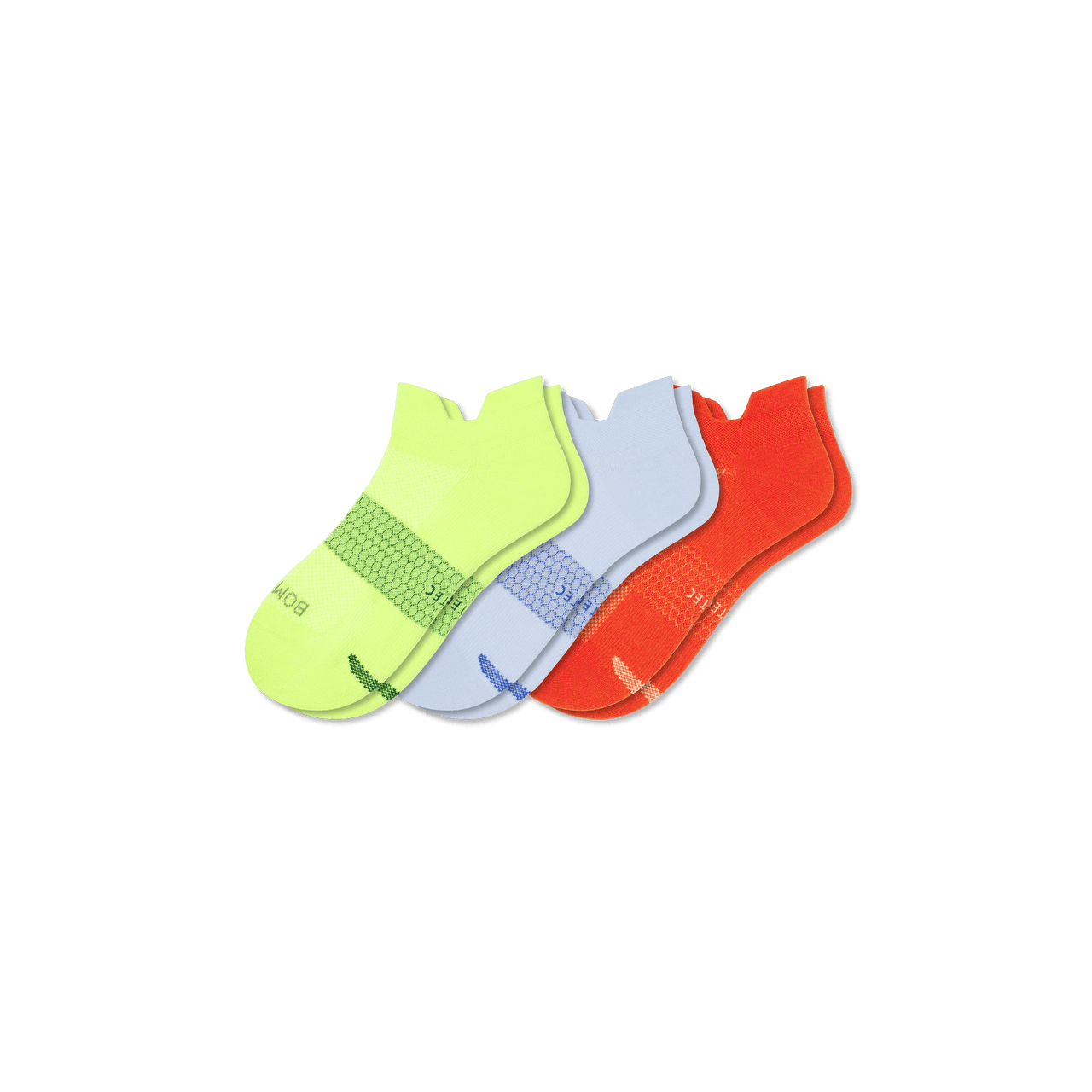 Lightweight Performance Ankle Sock 3-Pack - halo yellow mix