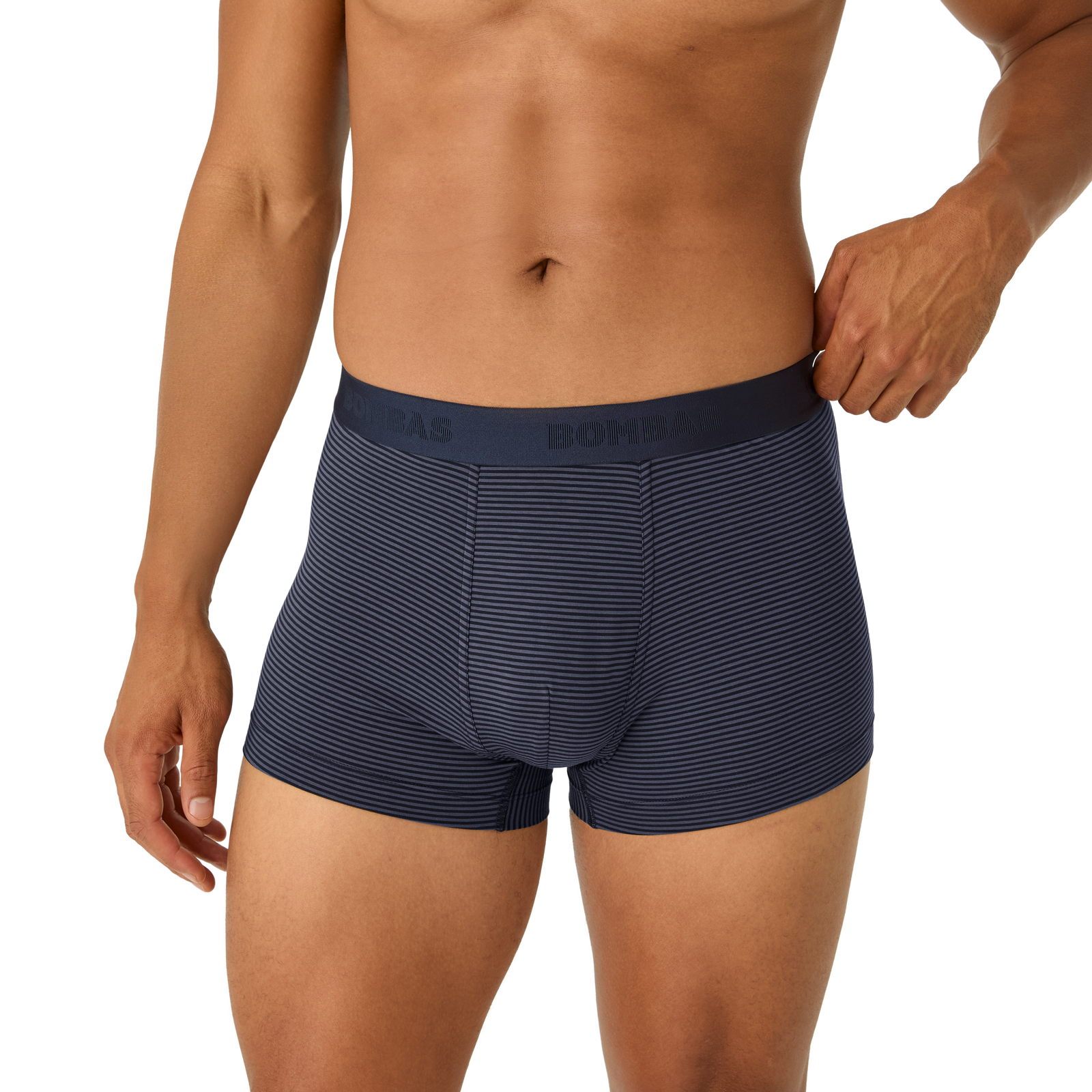 Cotton Modal Blend Trunk - Midnight Navy / Washed Black Micro Stripe MO1 [8472]