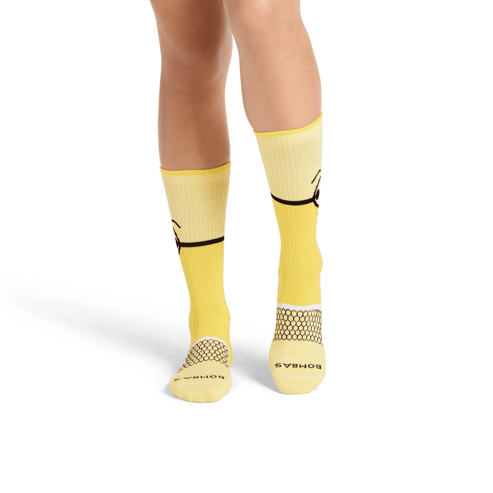 Minions X Bombas Calf Socks - Lemon WO1 [8483]