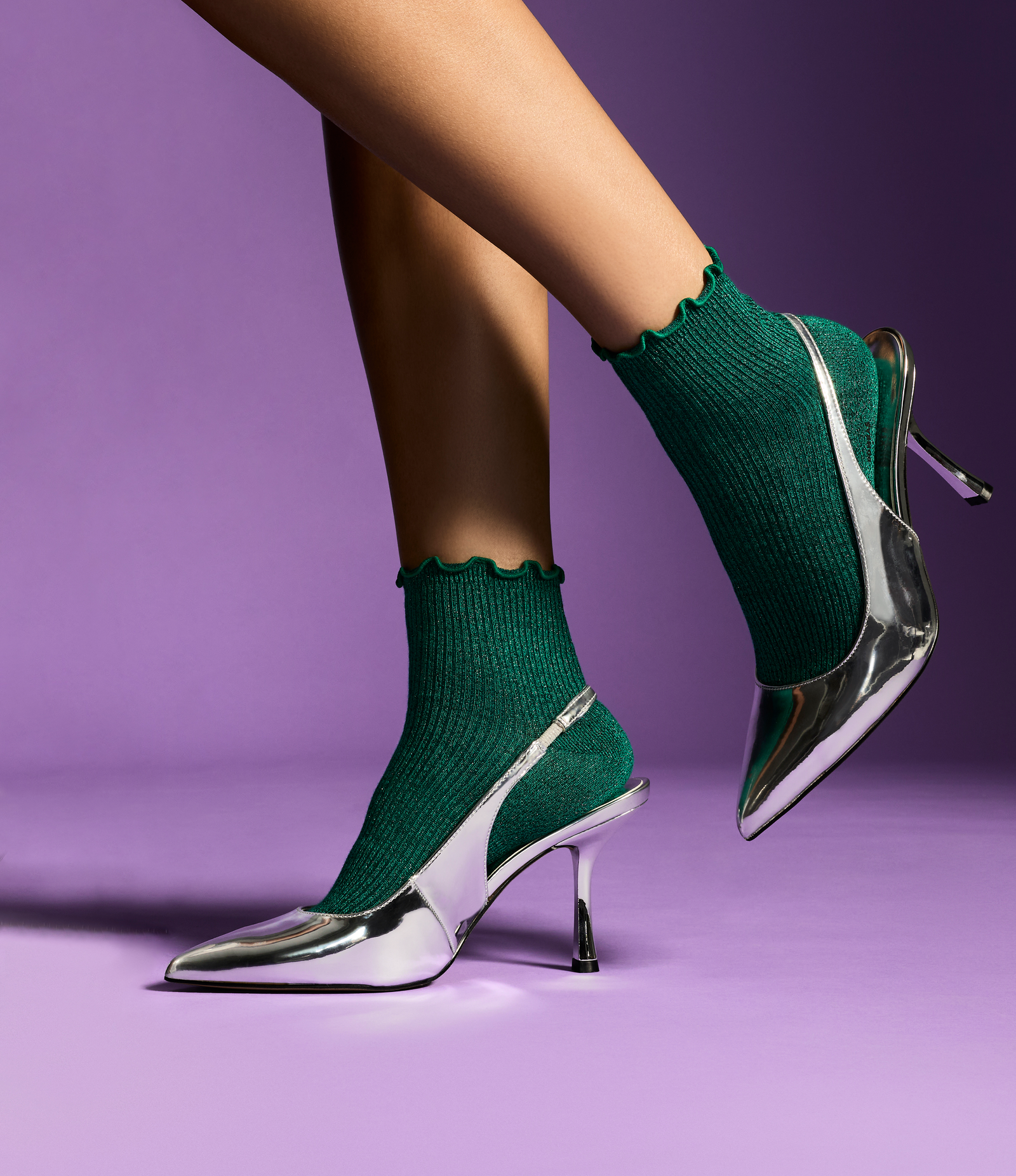 Wicked X Bombas Lightweight Quarter Socks - Green [8494][LIFESTYLE]