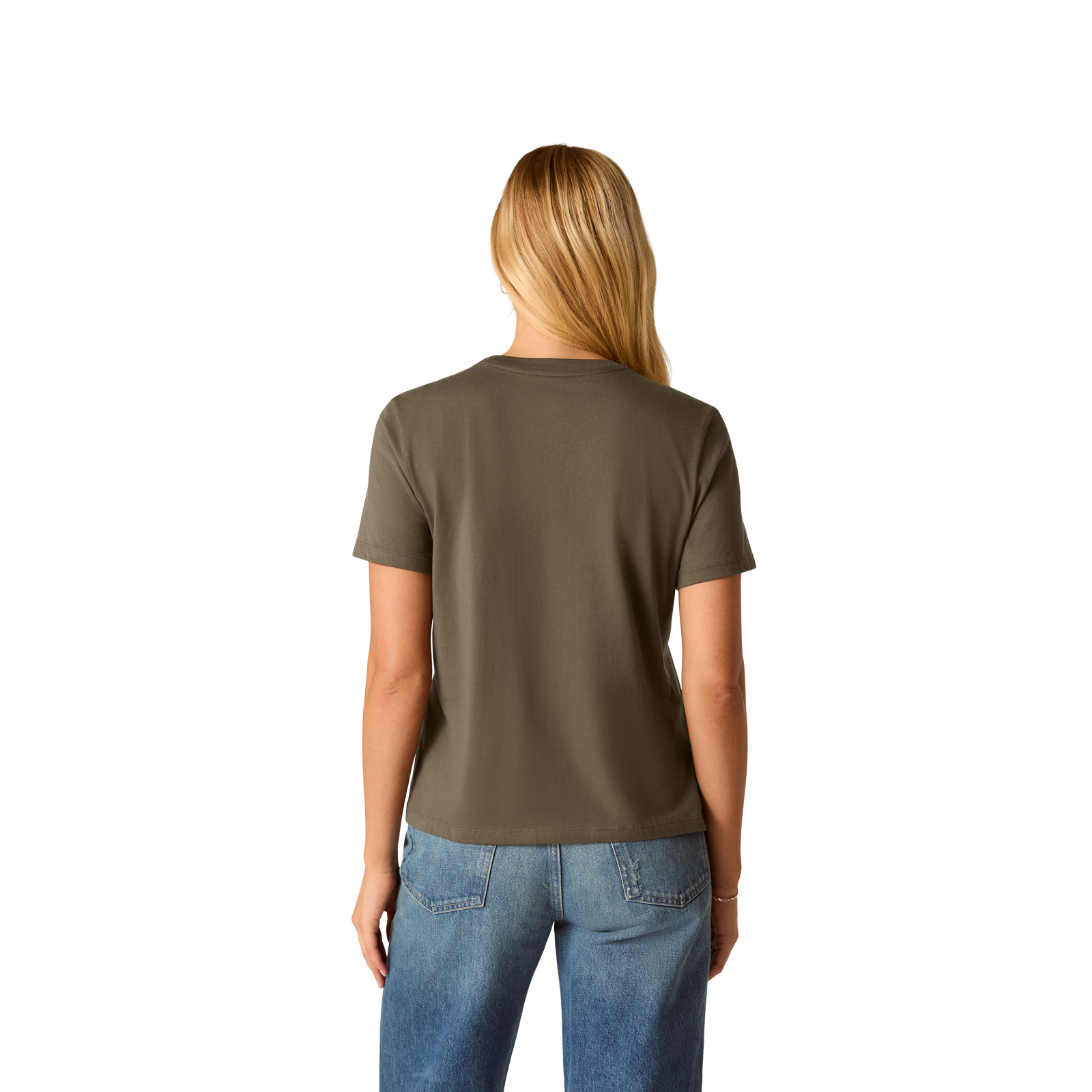 Pima Cotton Crew Neck T-Shirt - Oak Moss WO3 [8530]