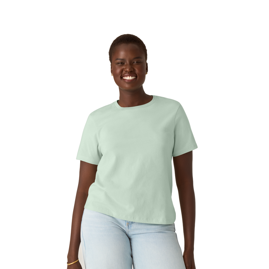 Women's Pima Cotton Crew Neck T-Shirt - Daily Lounge Ready