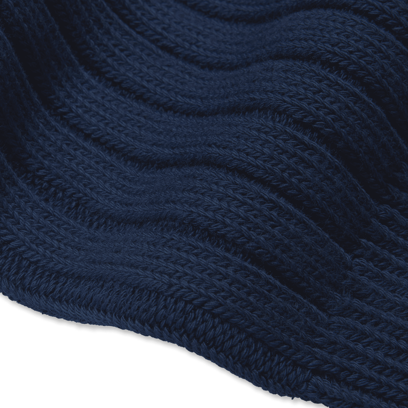 Classic Rib Calf Sock - Midnight Navy - Detail [8563]