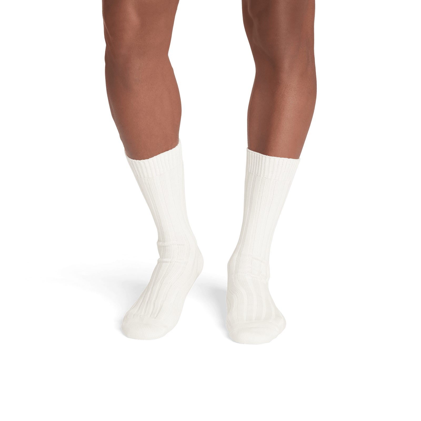 Classic Rib Calf Sock - Soft White - MO1 [8563]