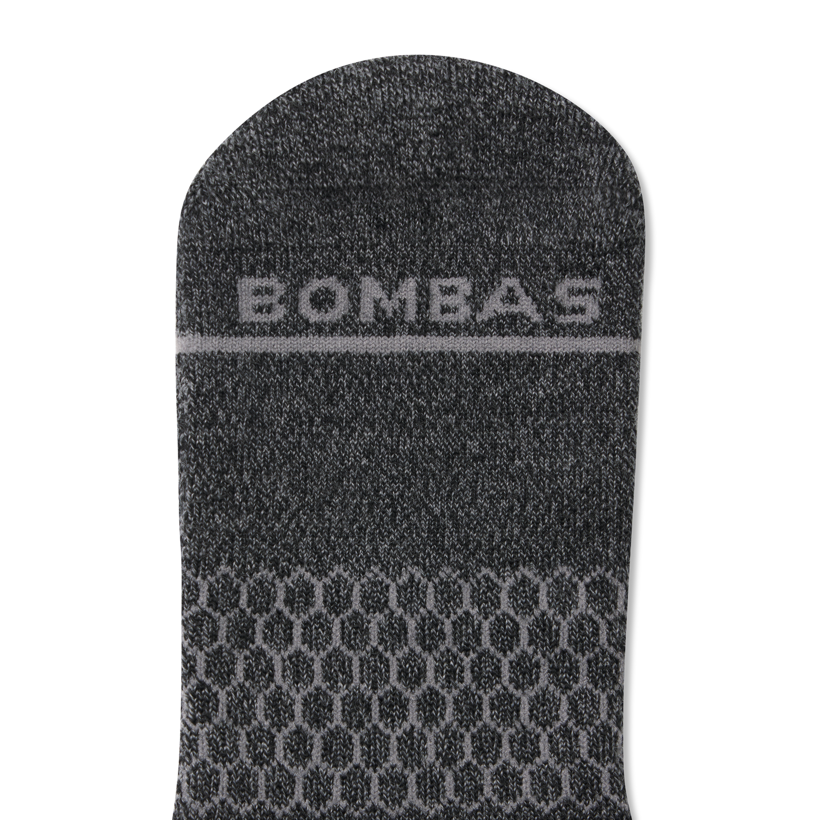 Merino Wool Blend Half Calf Socks - Charcoal Detail [8625]