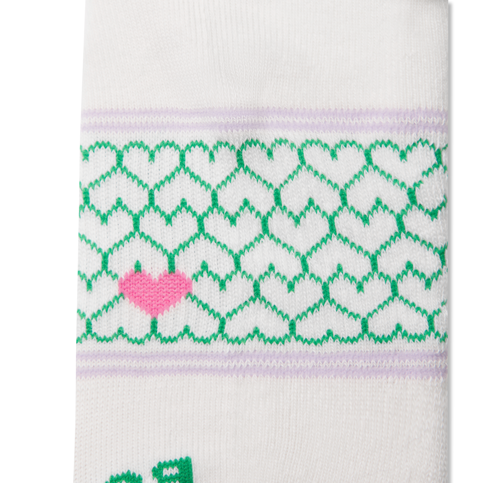 Women's Valentine's Day Ankle Socks - Soft White Detail [8647]