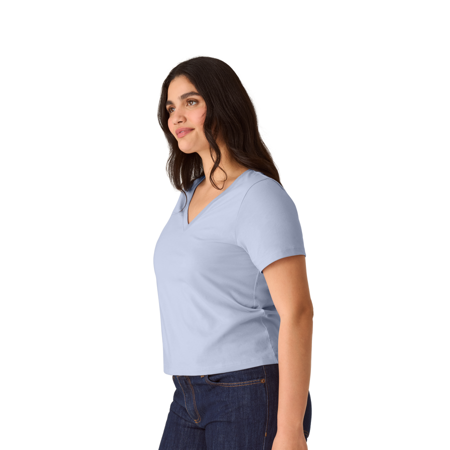 Women's Pima Cotton V-Neck T-Shirt - Travel Layer