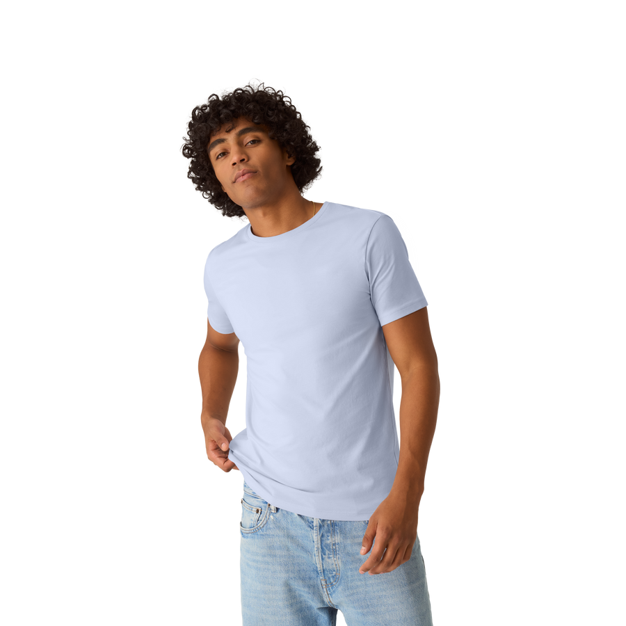 Men's Pima Cotton Slim Crew Neck T-Shirt - Modern Tank Layer