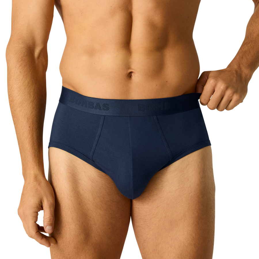 Men's Cotton Modal Blend Flyless Brief - Modal Core Base