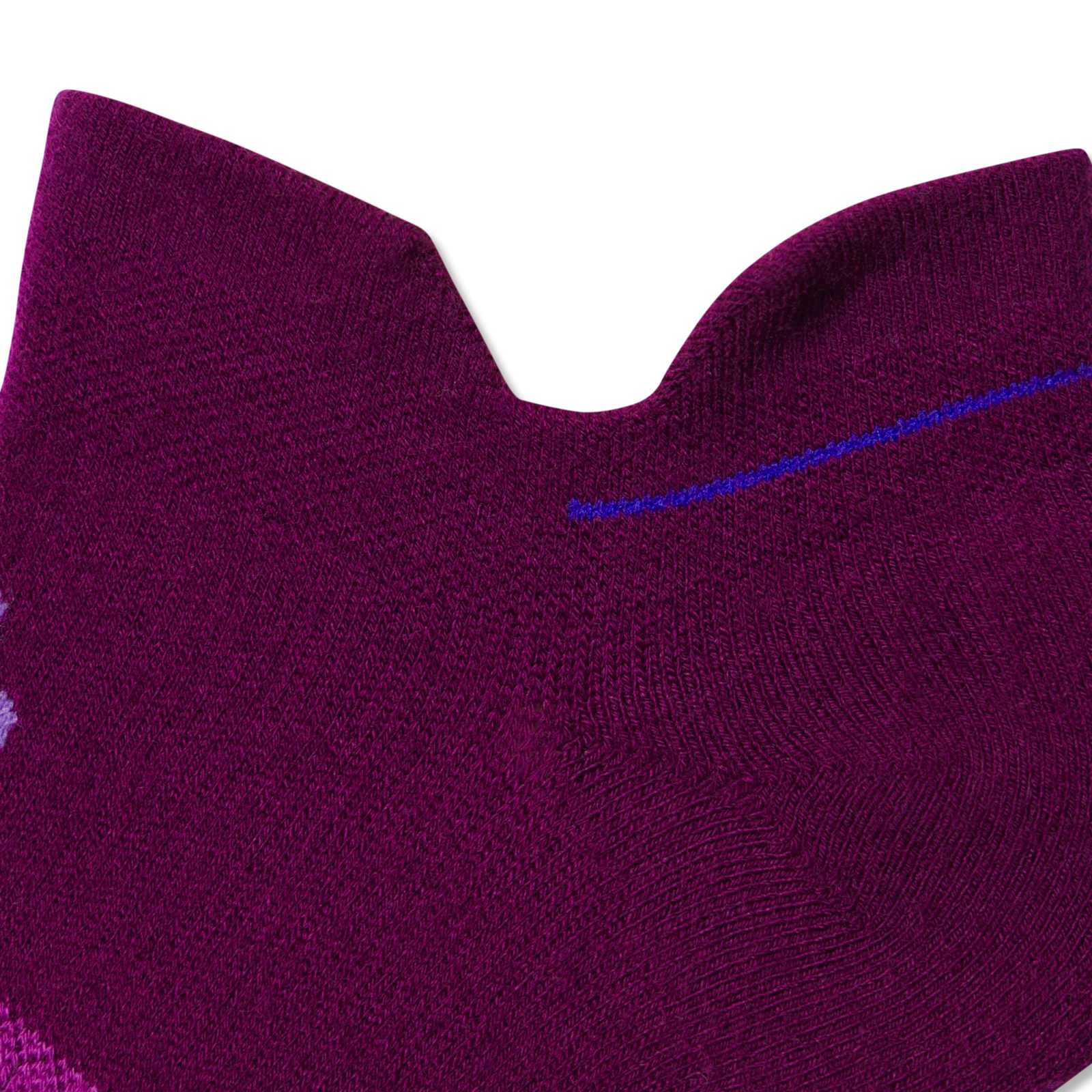 Merino Wool Blend Athletic Ankle Socks - berry crush Detail [8828]