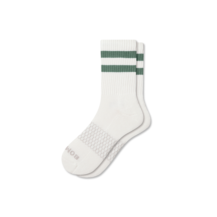 Women's Vintage Stripes Half Calf Socks - Cozy Office Comfort