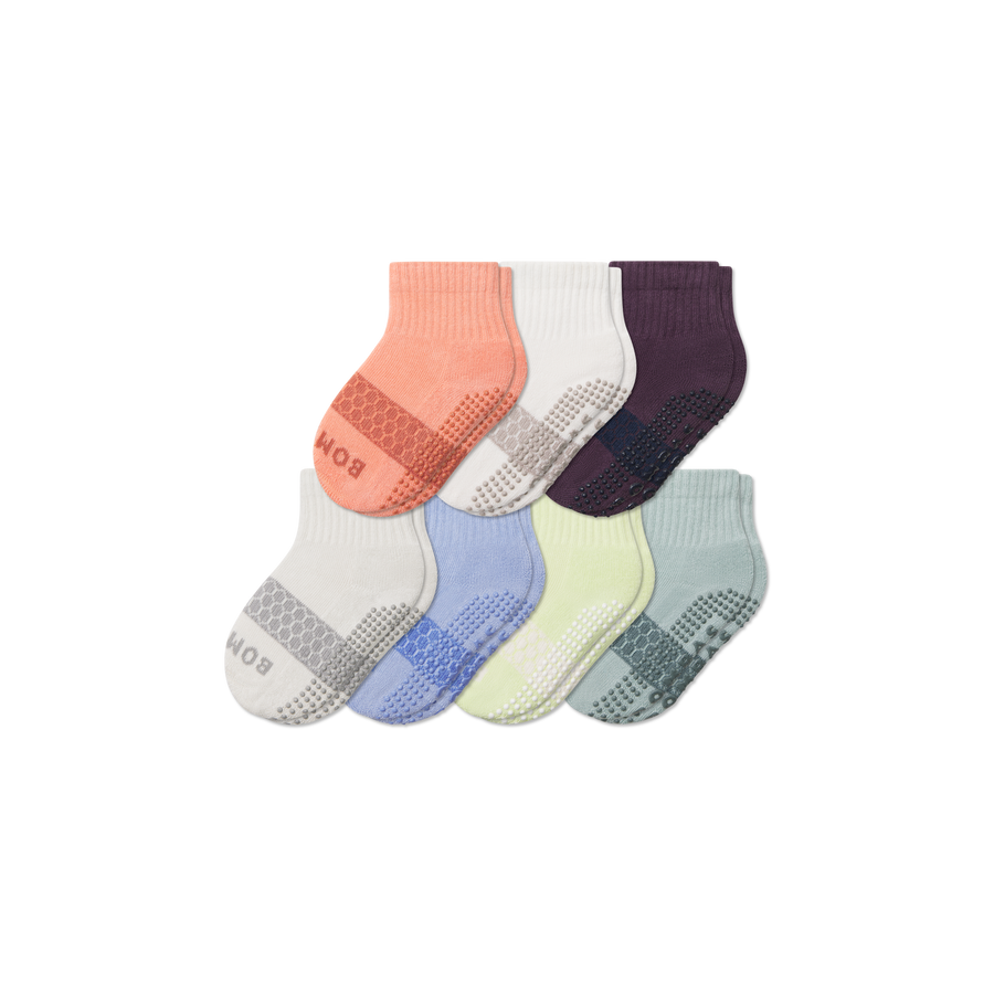 Toddler Week of Bombas Gripper Calf Sock 7-Pack - Modern Lounge Cushion
