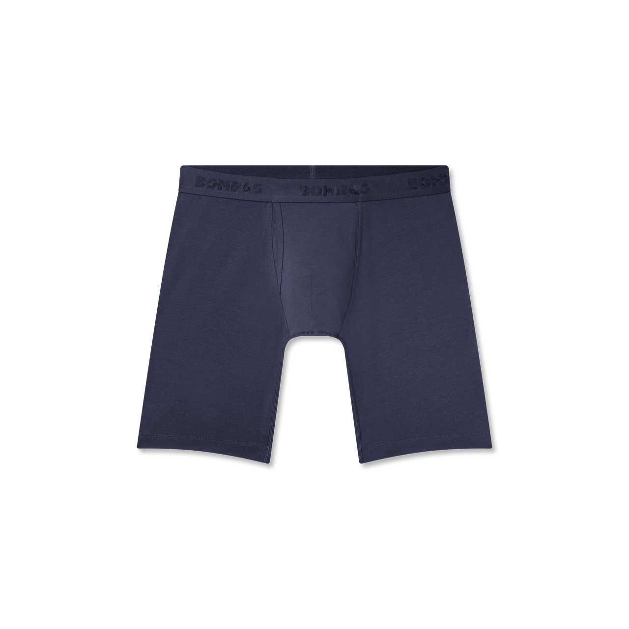Men's Cotton Modal Blend Long Boxer Brief - Midnight Navy L (8969)