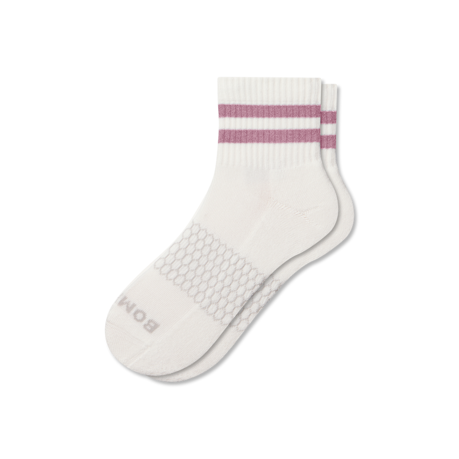 Women's Vintage Stripes Quarter Socks - Outdoor Crew Comfort