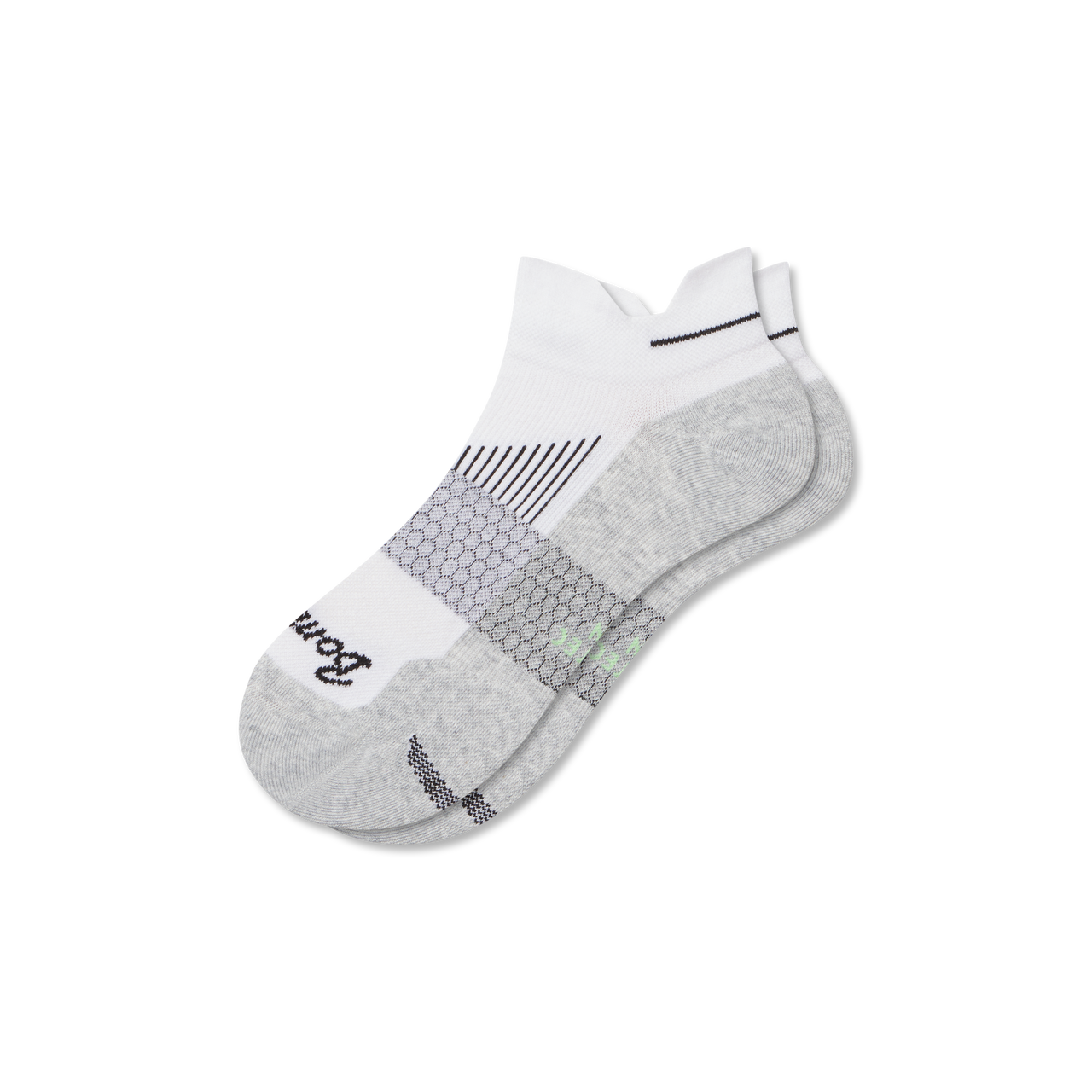 Running Ankle Socks - white heather L [9153]