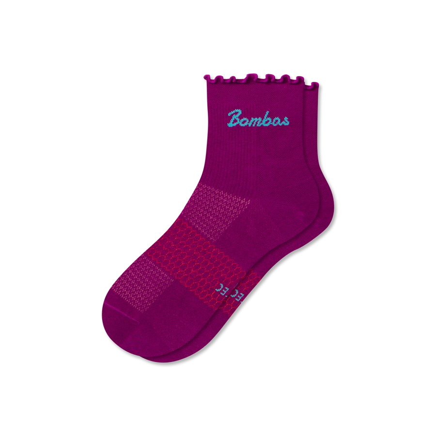 Women’s UltraLite Ruffle Sport Quarter Socks - Classic Trail Comfort