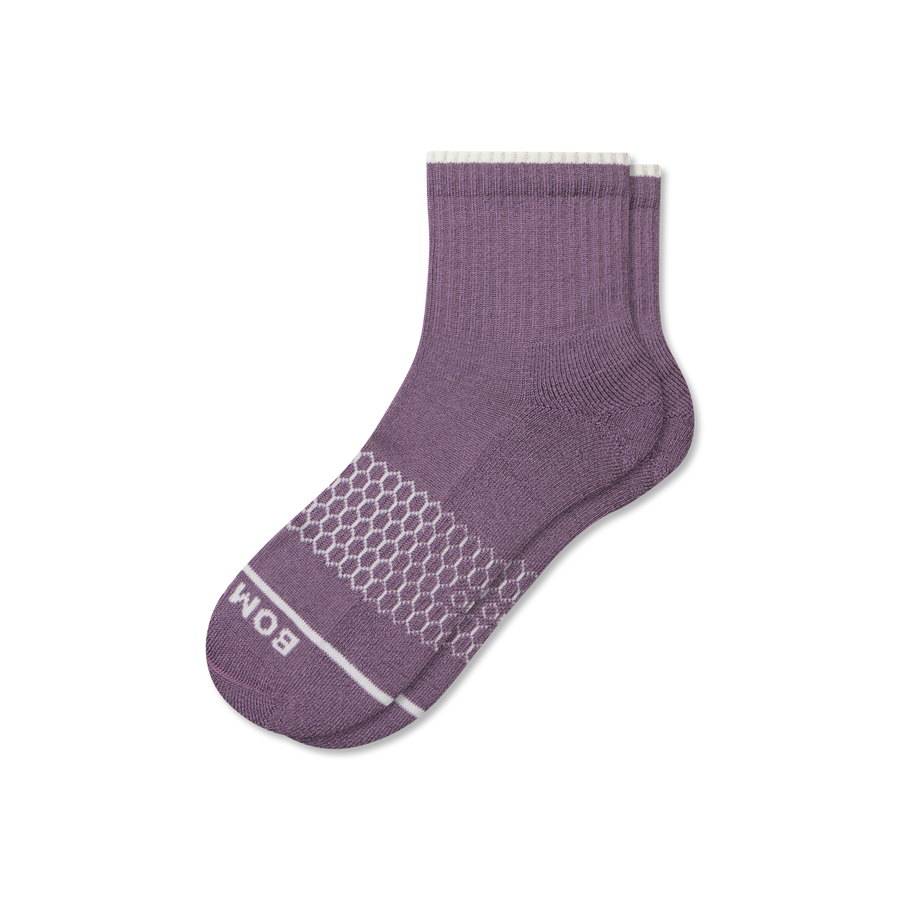 Women's Merino Wool Blend Quarter Socks - Daily Office Step