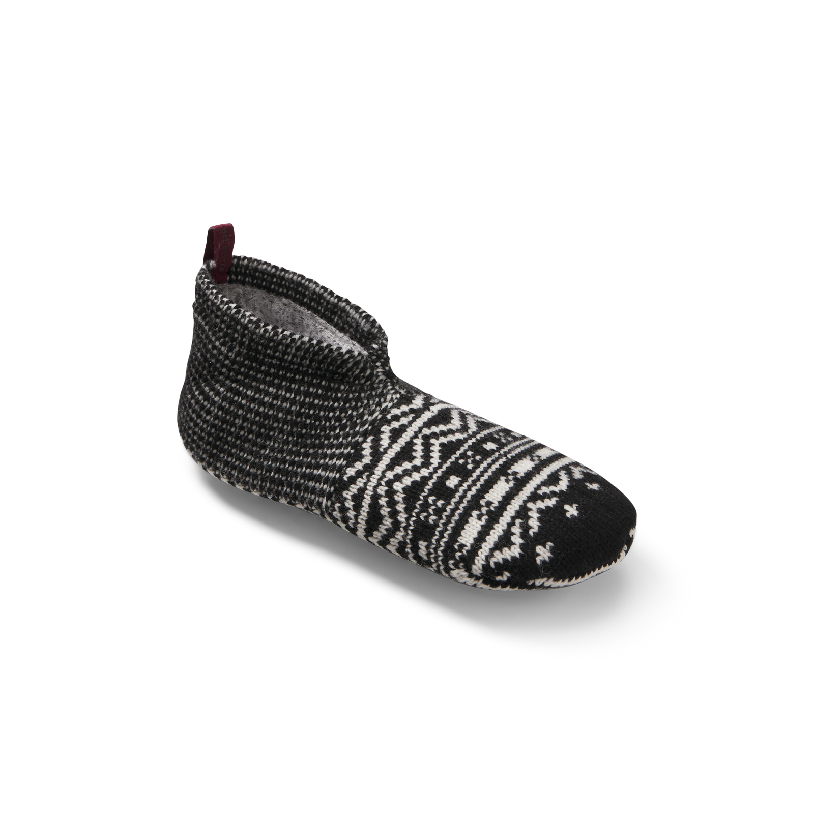 Adult Gripper Slipper - Black Soft White L2 [9680]