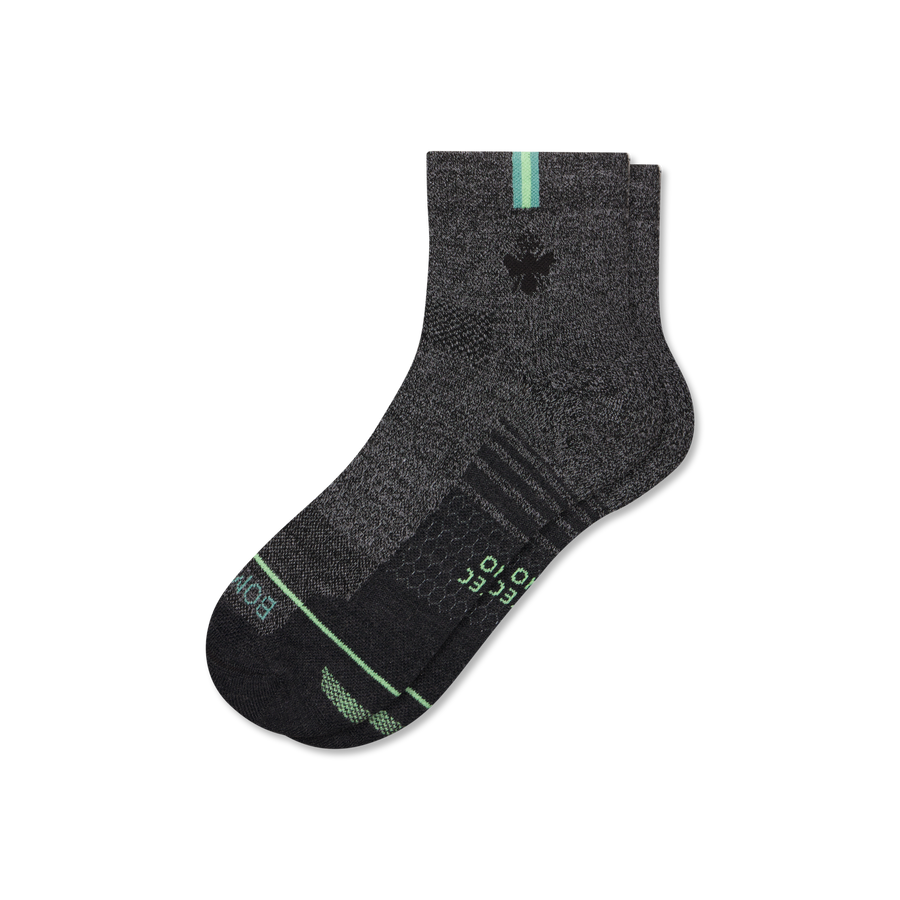Women's Merino Wool Blend Run Quarter Socks - Soft Everyday Pair