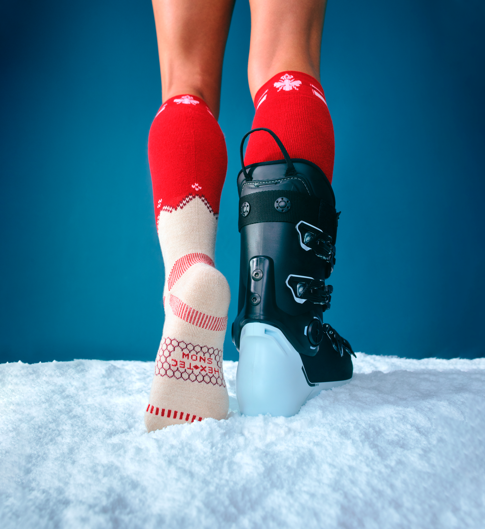 Full-Cushion Merino Wool Ski & Snowboard Socks - heritage red [LIFESTYLE] [9715]