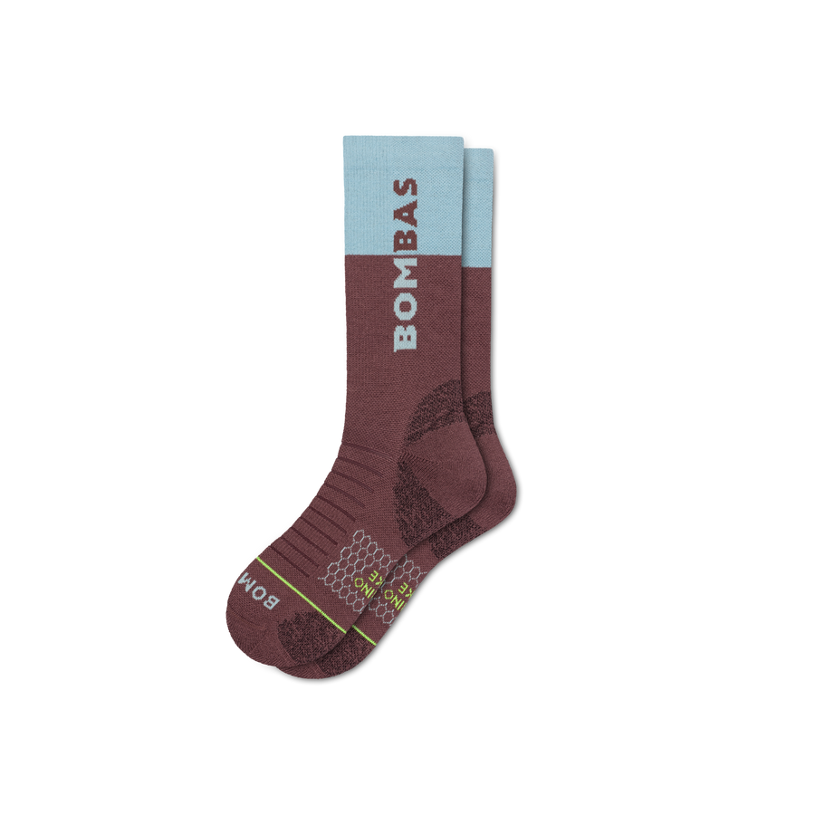Men's Merino Wool Blend Hiking Calf Socks - Smooth Lounge Step