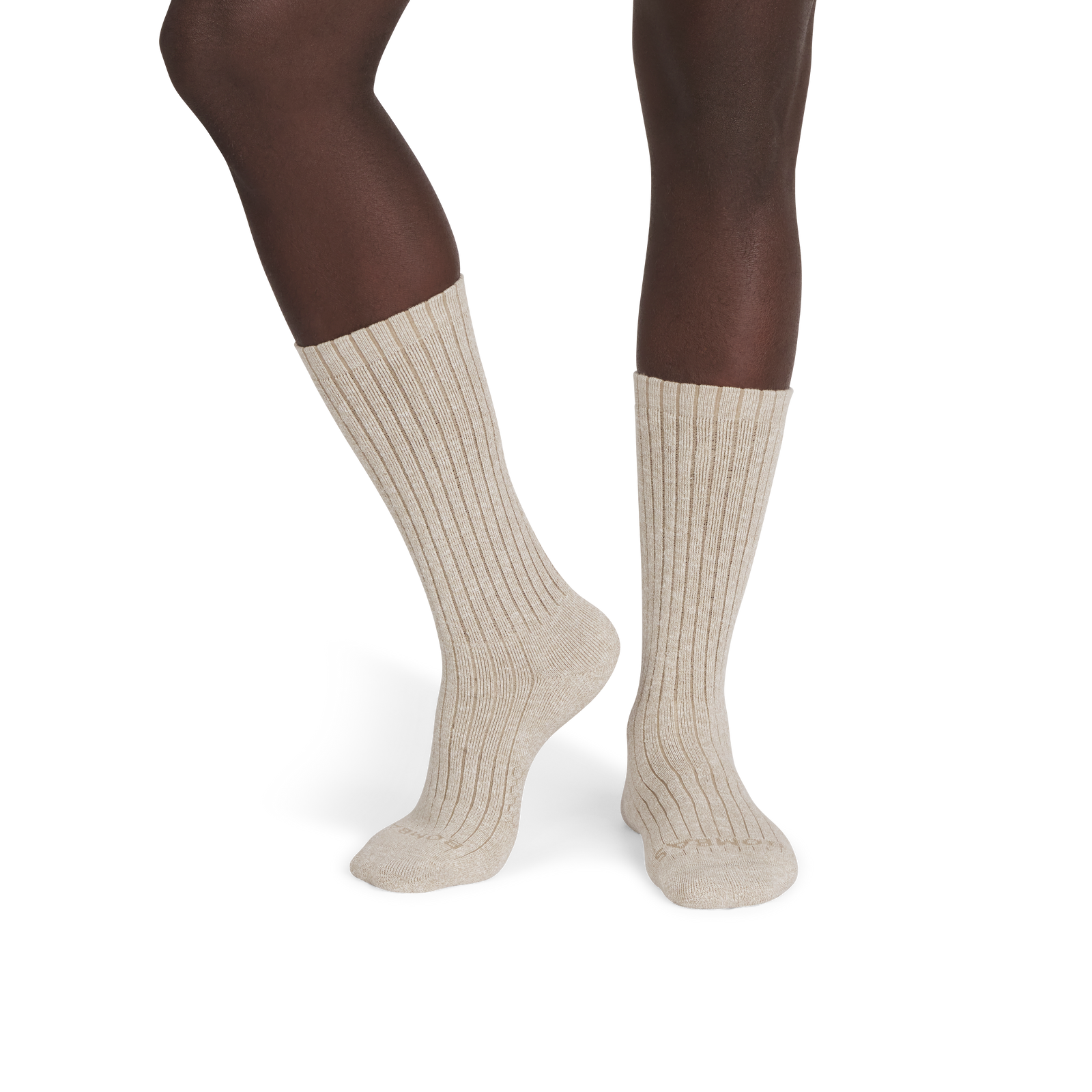 Men's Lodge Socks - Soft White Washed Taupe MO1 [9801]