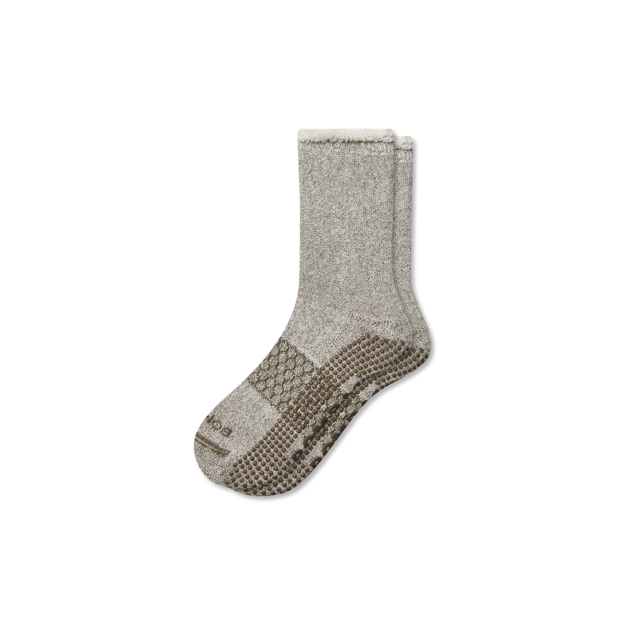 Women’s Roll-Top Merino Blend Gripper House Sock - Studio Trail Support
