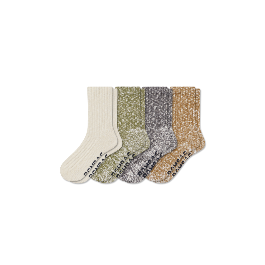 Women's Chunky Ragg Half Calf Sock 4-Pack - Daily Court Pair