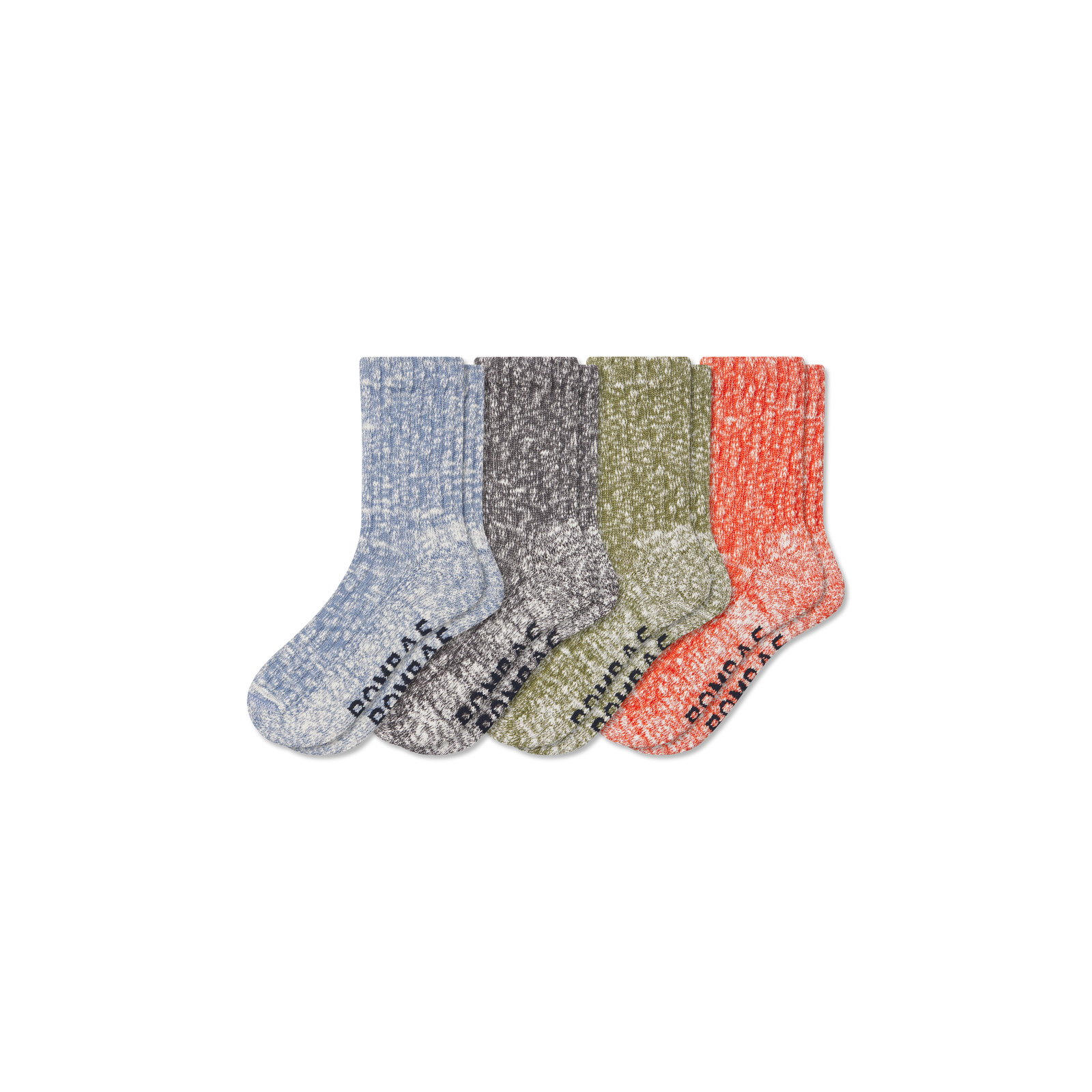 Chunky Ragg Half Calf Socks - burnt blue mix L [9869]