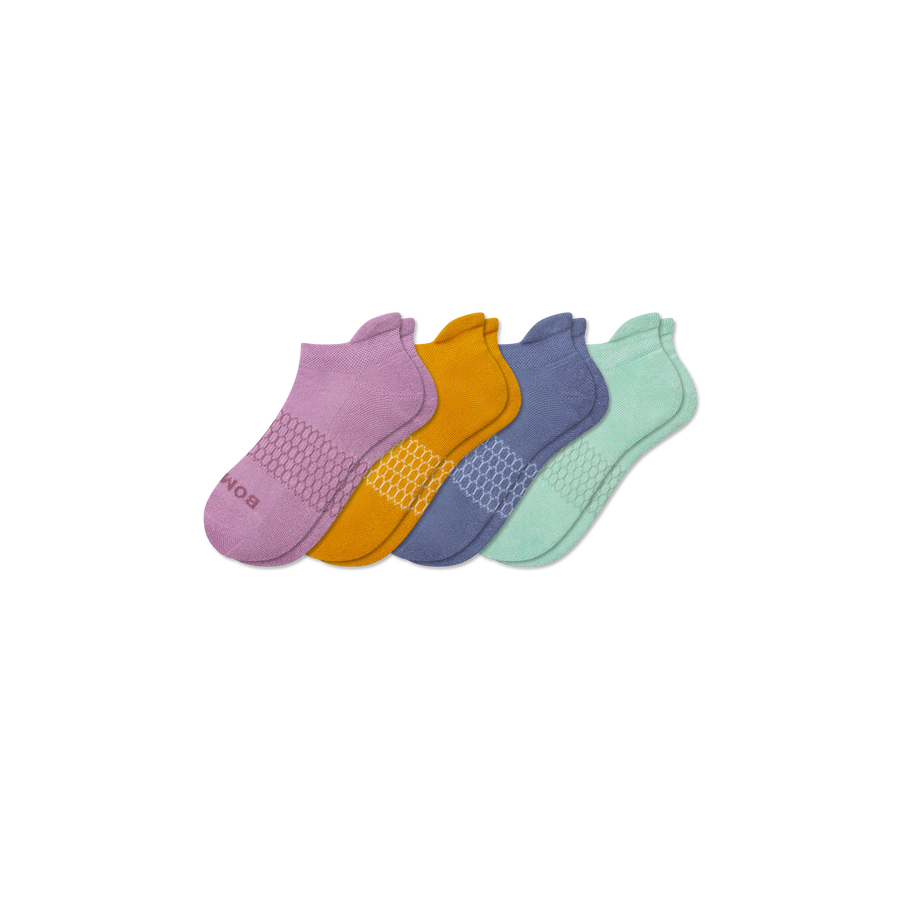 Youth Solids Ankle Sock 4-Pack - Outdoor Travel Wear
