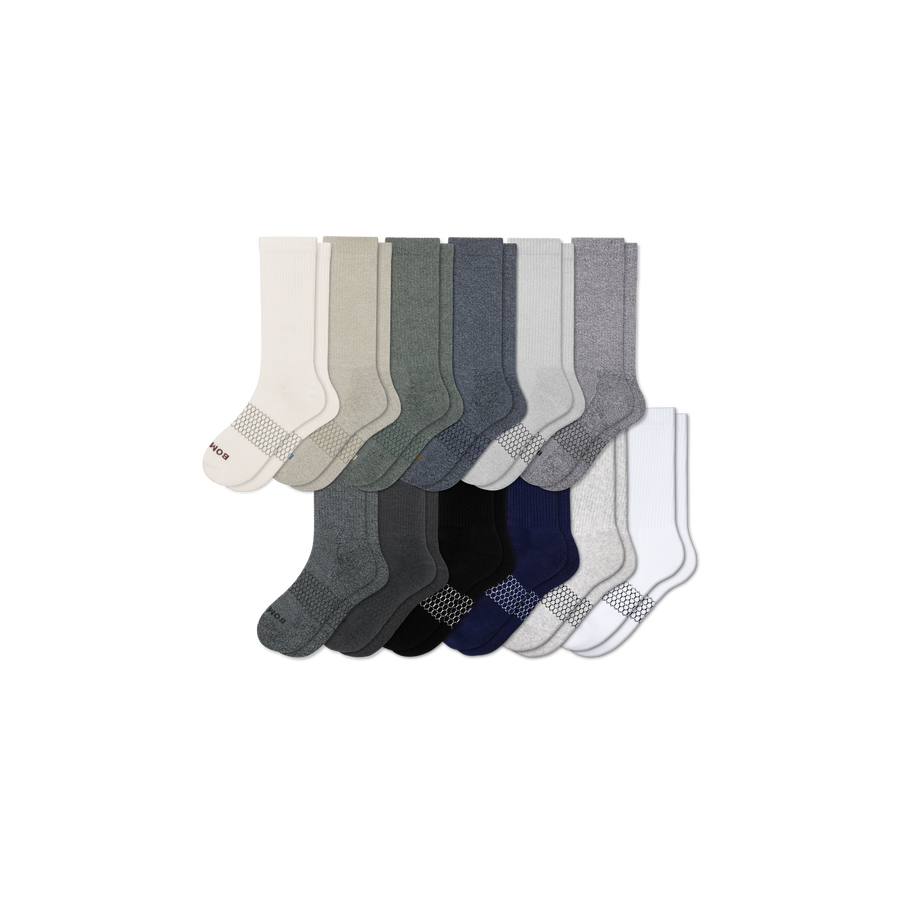 Men's Marl Calf Sock 12-Pack - Daily School Support