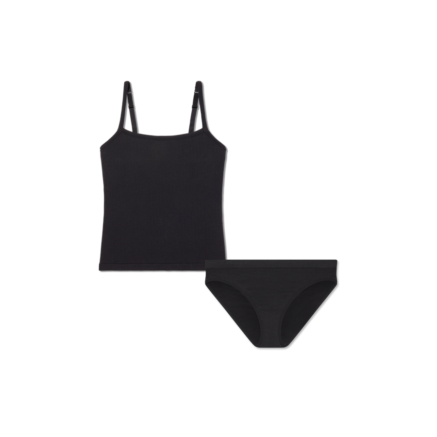 Women's Built-In Bra Seamless Cami + Bikini Pack - Easy Studio Layer