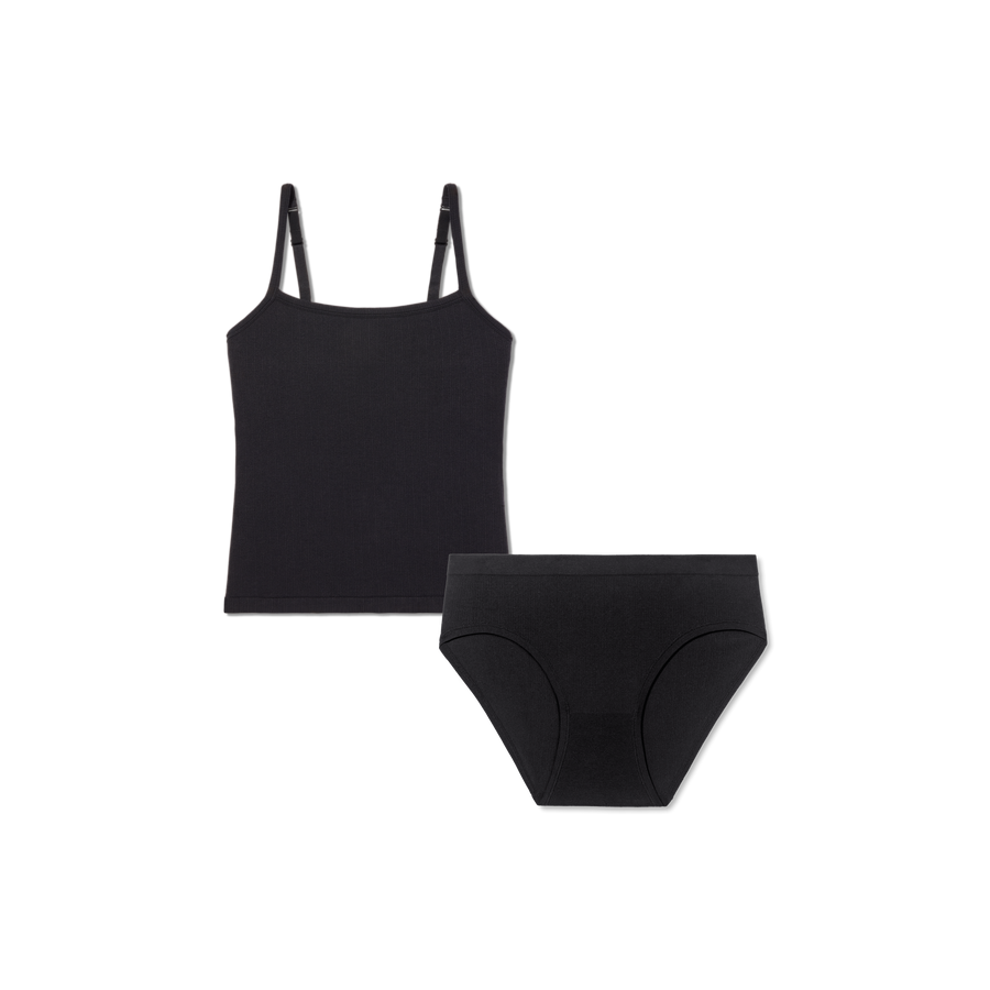 Women's Built-In Bra Seamless Cami + Brief Pack - Daily Everyday Support