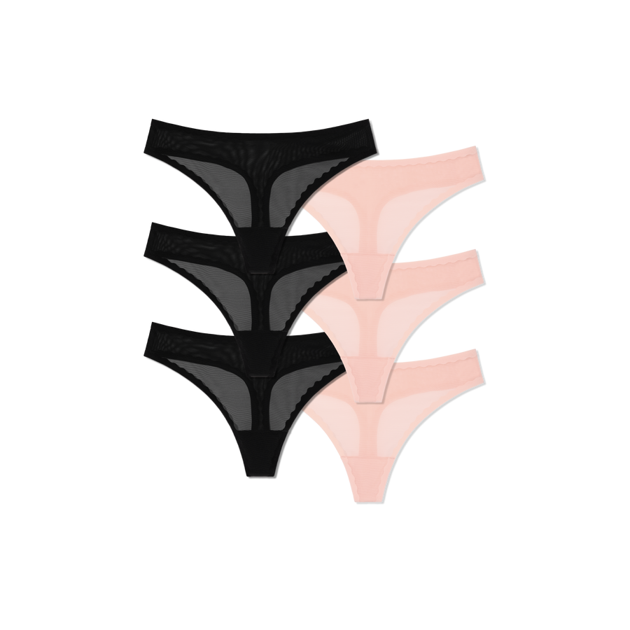 Women’s SoftMesh Thong 6-Pack - Soft Flex