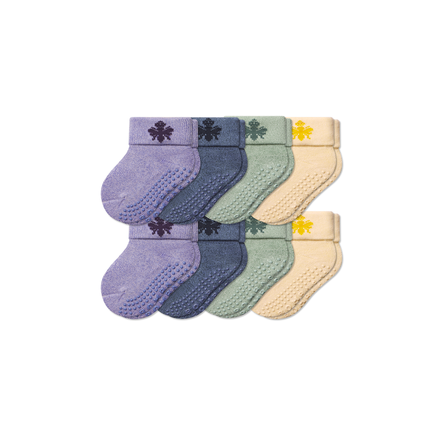 Baby Gripper Sock 8-Pack (6-12 Months) - Cozy School Wear
