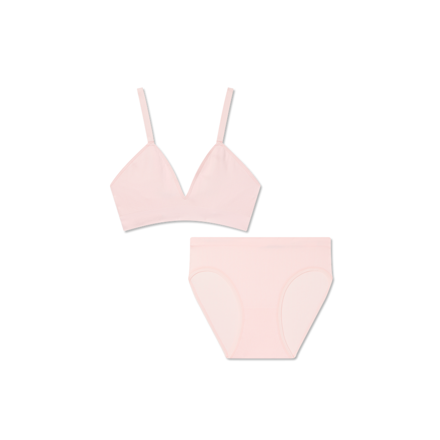 Women's Seamless Triangle Bralette + Brief Pack - Calm Comfort