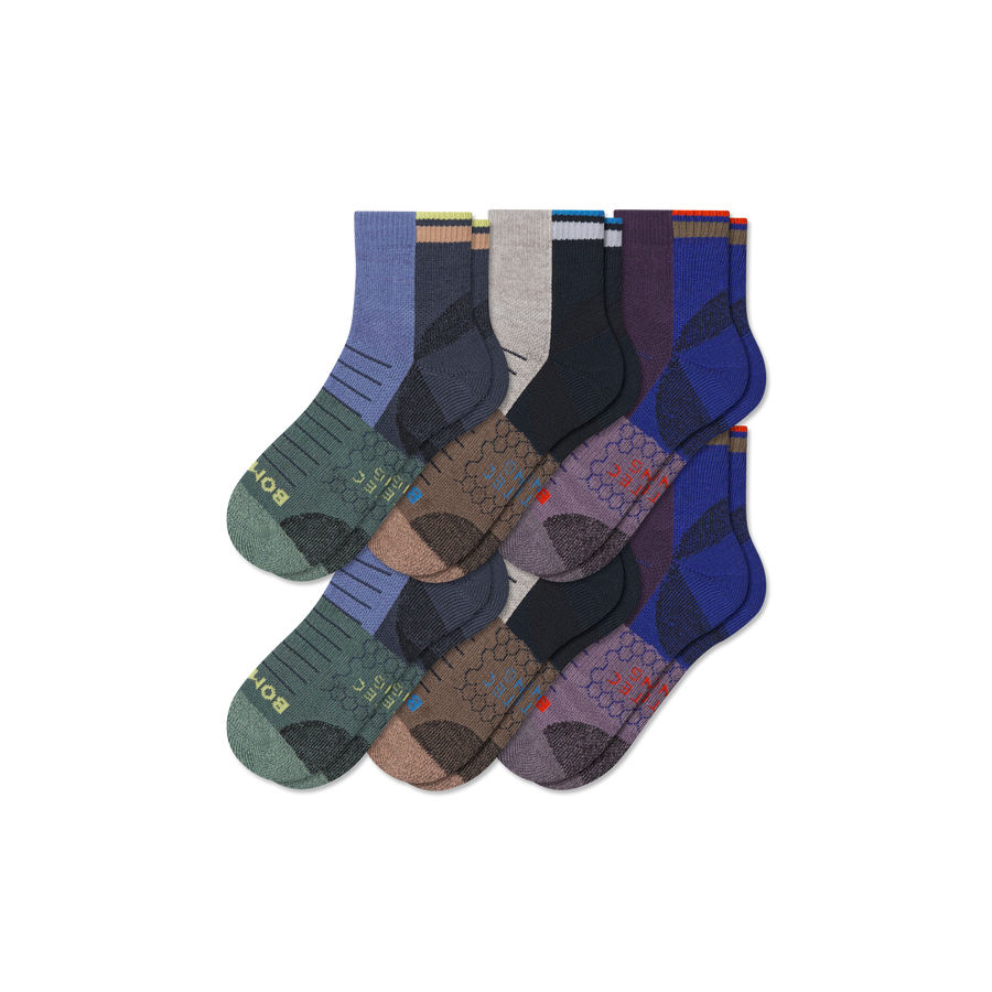 Women's Hiking Quarter Sock 6-Pack - Smooth Lounge Comfort