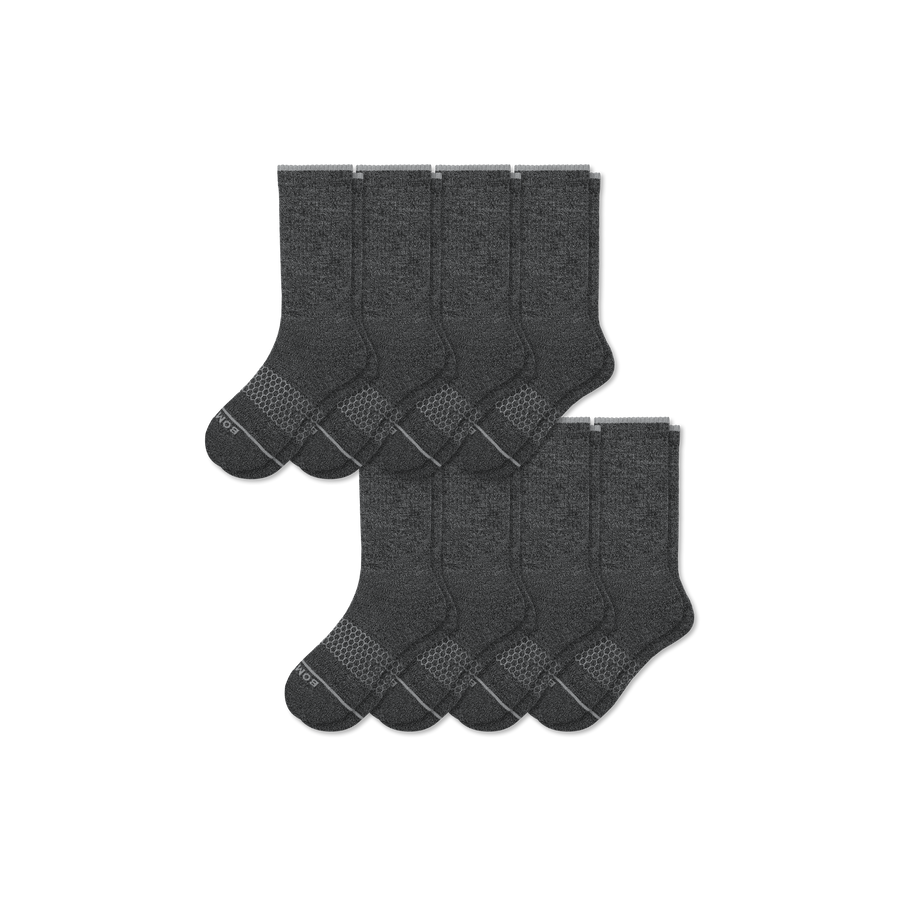 Women's Merino Wool Blend Calf Sock 8-Pack - Studio Court Pair