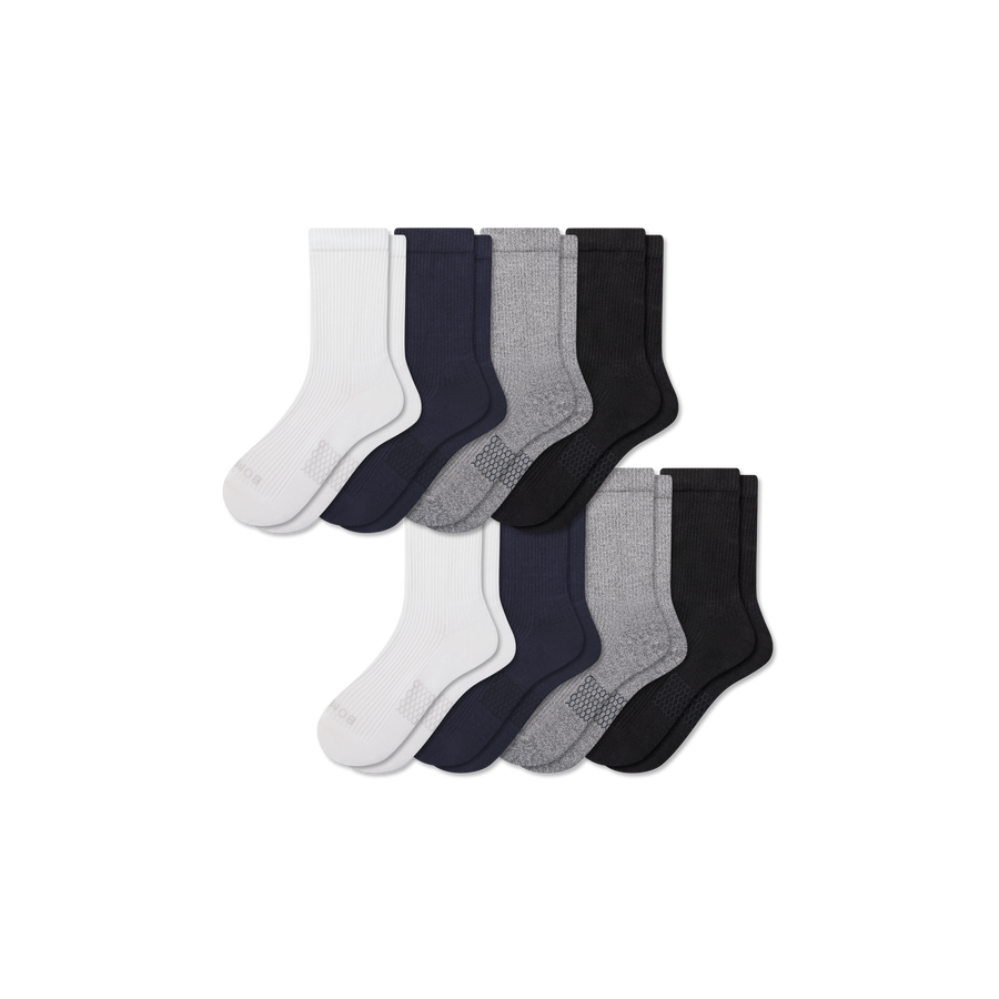 Men's Modern Rib Half Calf Sock 8-Pack - Weekend Everyday Pair