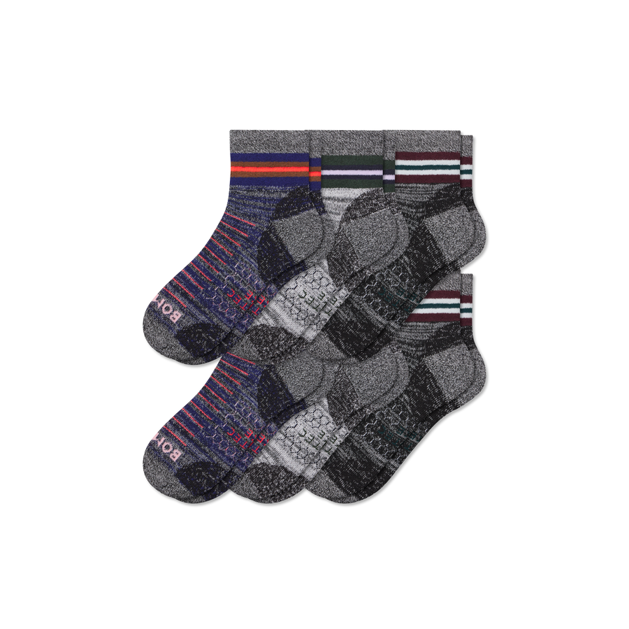 Men's Hiking Quarter Sock 6-Pack - Cozy Court Step