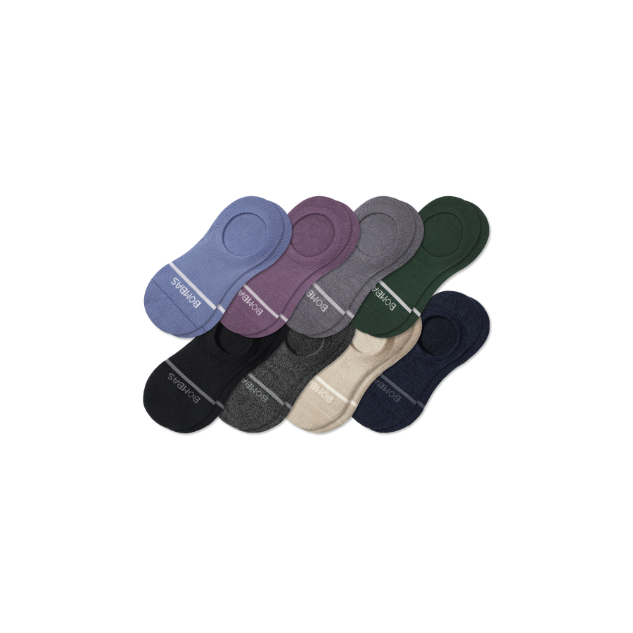 Women's Lightweight Merino Wool Blend No Show Sock 8-Pack - Daily Shift Fit